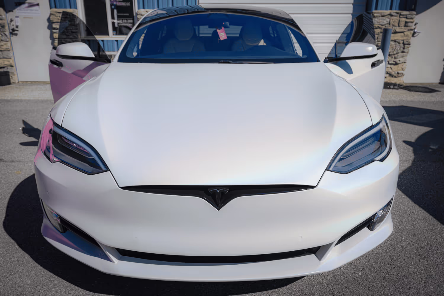 Tesla vinyl wrap Long Beach