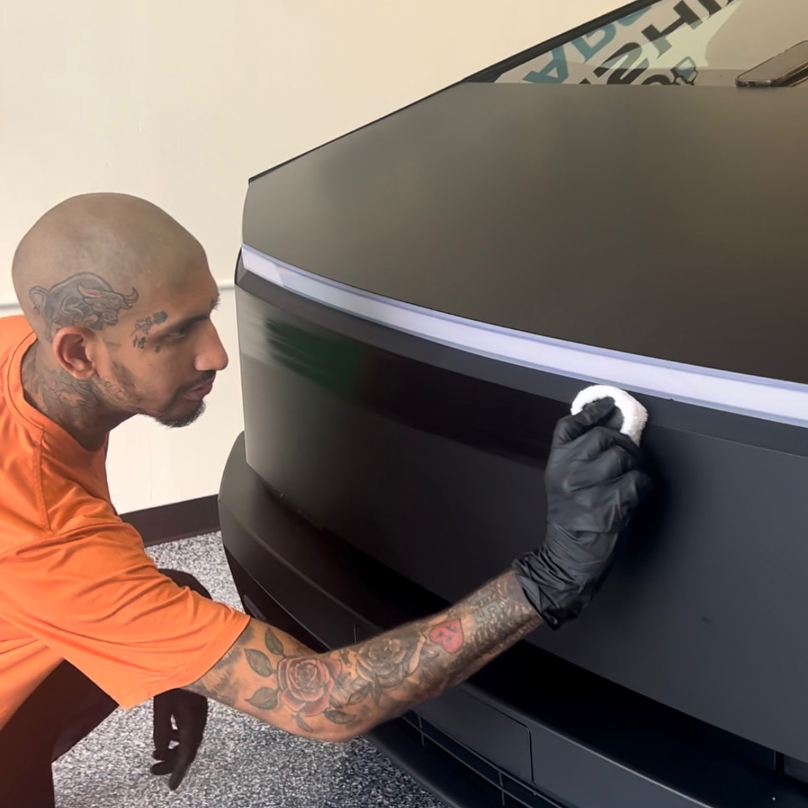 Tesla vinyl wrap Long Beach